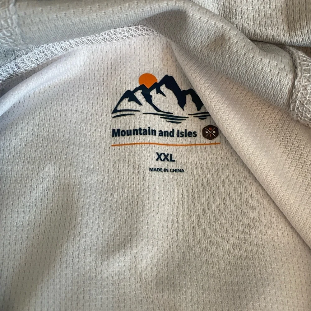 Mountain and Isles White and Gray Long Sleeve Shirt - Picture 3 of 6